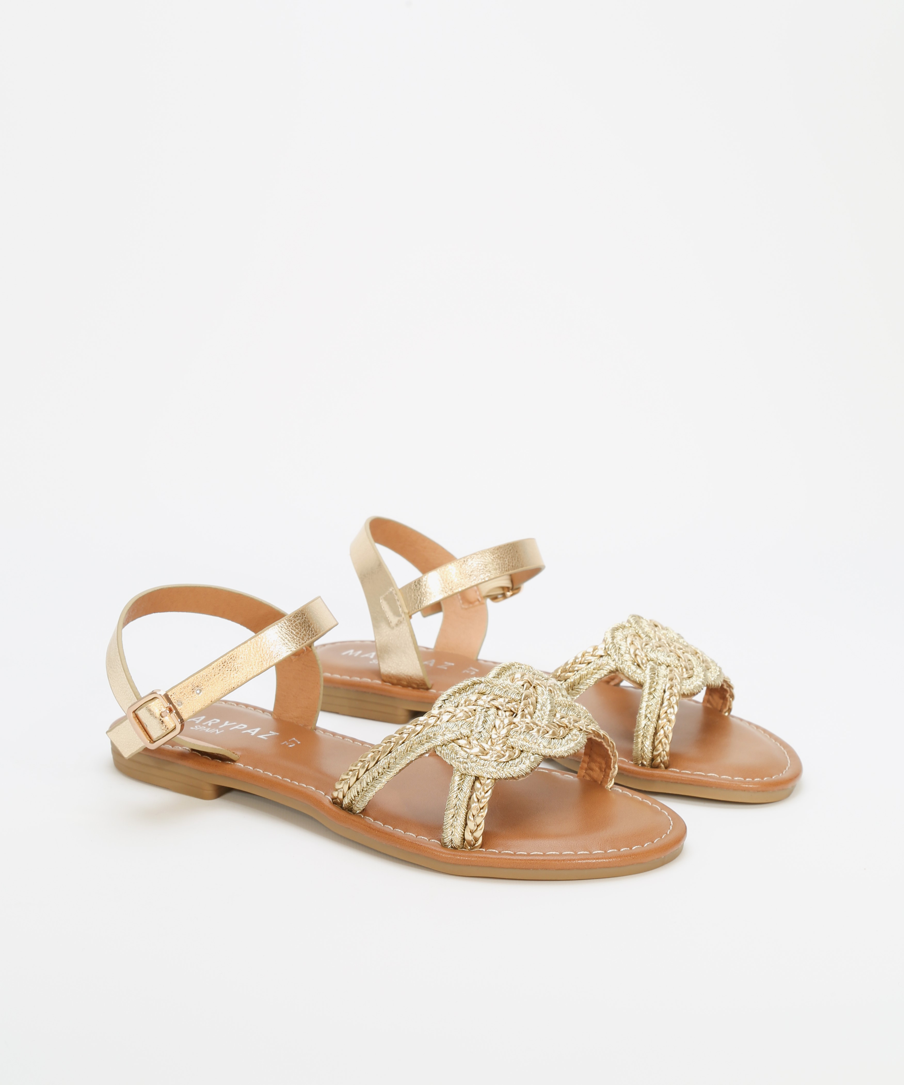 Sandalia plana trenzada image number null